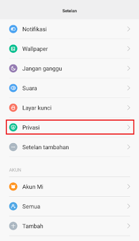 Cara Kunci Aplikasi Android di Xiaomi Mi4i